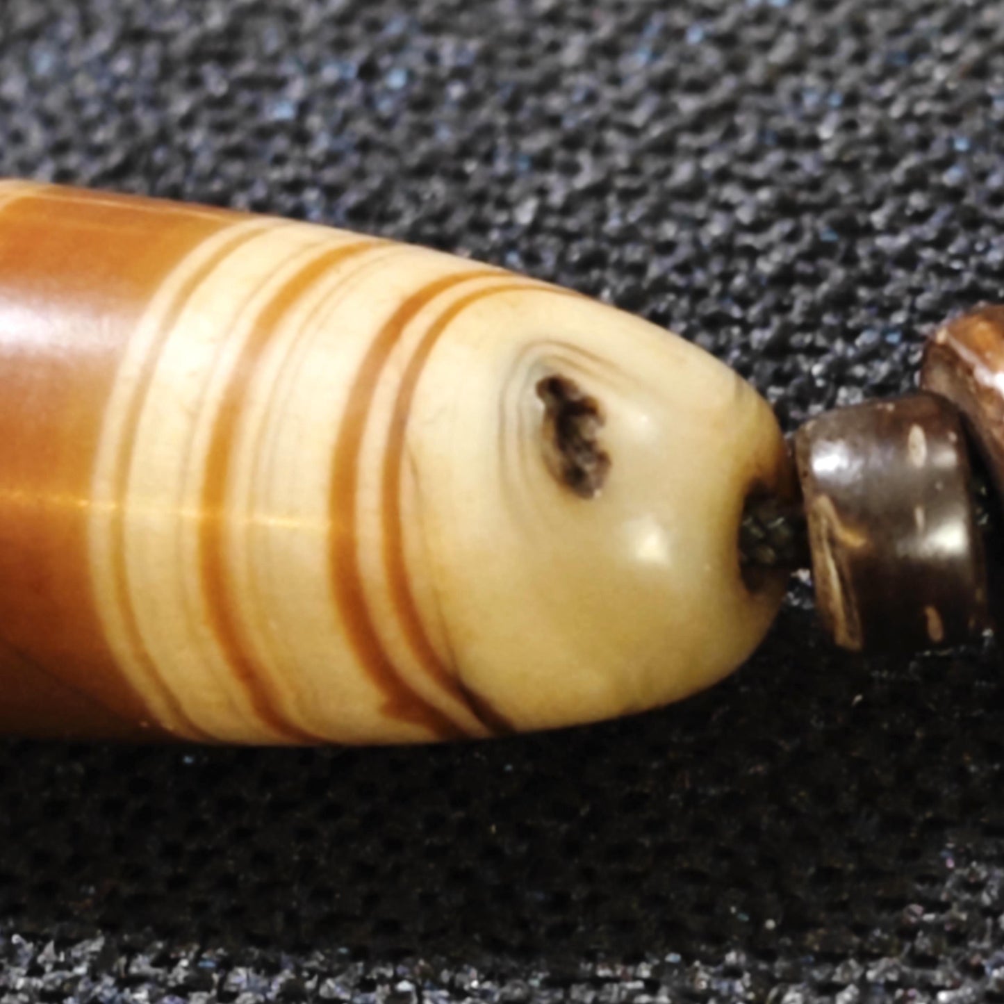 Tibetan Sardonyx Agate Dzi Bead Necklace, Yak Bone, Coconut Shell, Bohemian Spiritual Jewelry