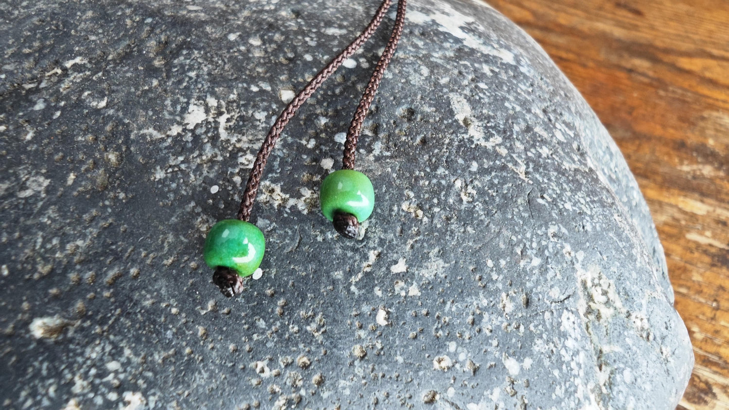 Vintage Tibetan Dzi Bead Necklace, Hand-Carved Hardwood, Rudraksha Mala, Turquoise Pendant