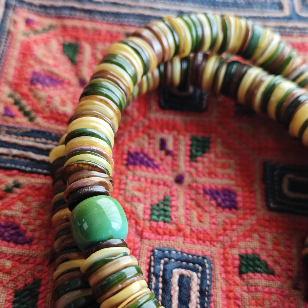 Sardonyx Agate & Turquoise Beaded Necklace, Coconut Shell Heishi Choker, Earthy Tribal Surfer Jewelry, Men's Gemstone Necklace 48cm
