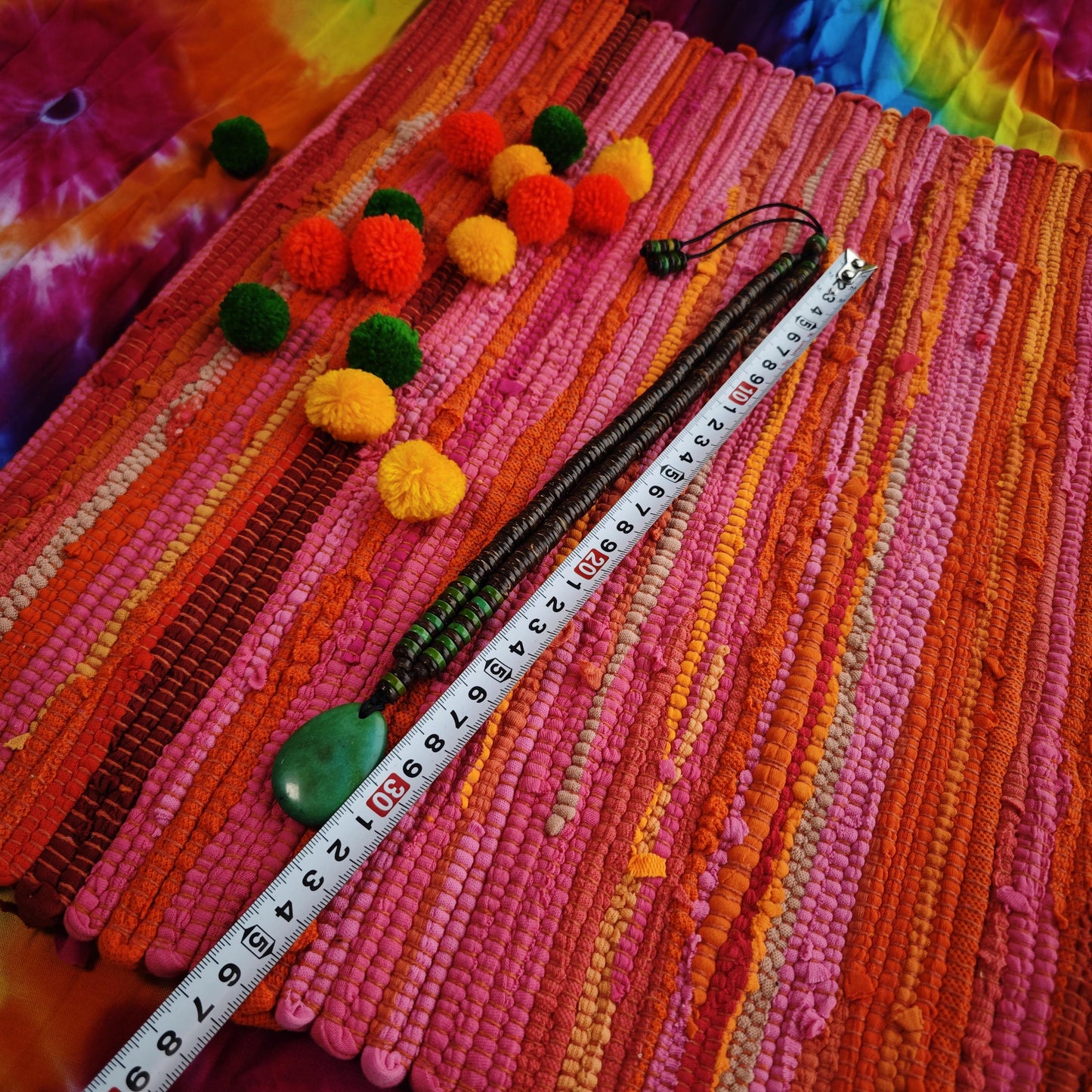 Handmade Turquoise Pendant Necklace with Coconut Beads | Ethnic Tribal Bohemian Jewelry